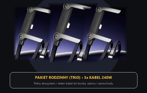 Pakiet Trio 3x Kable 240W